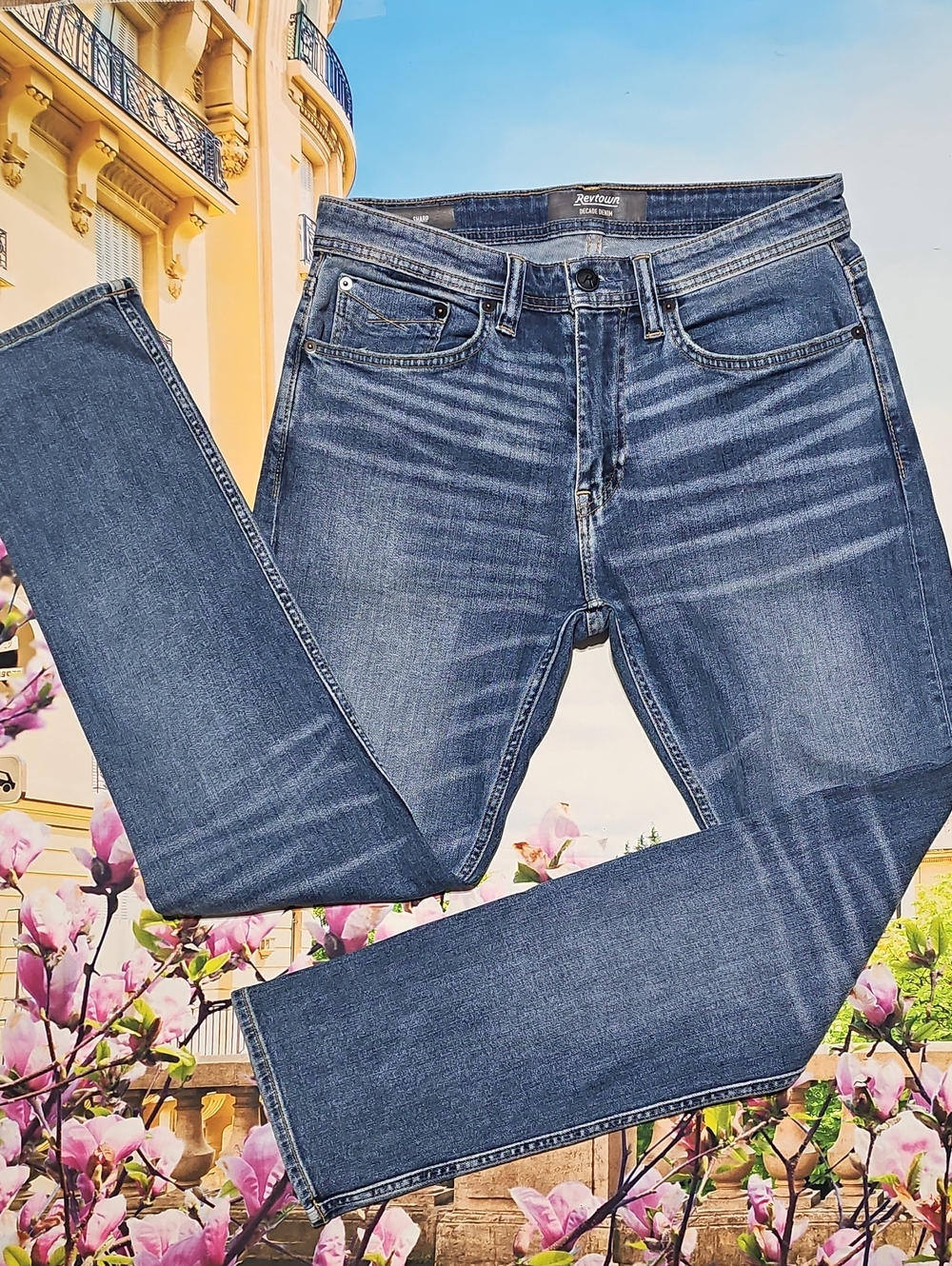 Revtown Sharp Slim Straight Denim Jeans Size 30x30